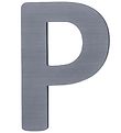 Sebra Träbokstäver - P - Grå