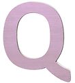 Sebra Träbokstäver - Q - Pastell Flicka