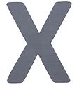 Sebra Träbokstäver - X - Grå
