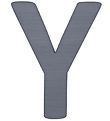 Sebra Träbokstäver - Y - Grå