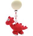NatureZoo Pram Clip Toy - Mrs. Dino - Red