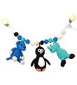 NatureZoo Pram Chain - Rhinoceros/Penguin/Elephant - Blue/Black