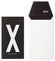 Design Letters Card w. Envelope - Black w. X