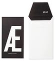 Design Letters Card w. Envelope - Black w. E