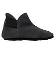 Fuzzies Leder-Krabbelschuhe - Lei - Graues Wildleder