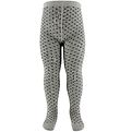 Fuzzies Tights - Grey w. Dots