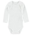 Noa Noa miniature Bodysuit - L/S - White w. Pointelle