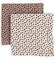 Done By Deer Spucktücher - 2er-Pack - 70x70 - Puder m. Punkte