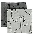 Done By Deer Spucktücher - 2er-Pack - 70x70 - Grau m. Elphee