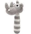 NatureZoo Rattle - Mr Rhinoceros - Light Grey