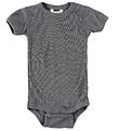 Joha Bodysuit S/S - Wool/Silk - Dark Grey