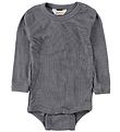 Joha Bodysuit L/S - Wool/Silk - Dark Grey