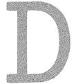 Thats Mine Letter - D - Silver Glitter