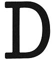 Thats Mine Letter - D - Black Glitter