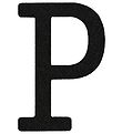 Thats Mine Letter - P - Black Glitter