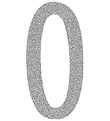 Thats Mine Numbers - 0 - Silver Glitter