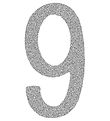 Thats Mine Numbers - 9 - Silver Glitter