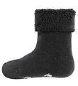 Fuzzies Babysocken - Anti-Rutsch Unterseite - Schwarz