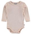 Fuzzies Bodysuit L/S - Rose Powder