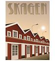 Vissevasse Veggspjald - 30x40 - Skagen - Höfnin