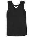Joha Undershirt - Wool/Silk - Black w. Lace Borders