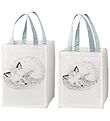 Bloomingville Storage Bags - 2 pcs - 30/40 cm - White/Light Blue