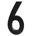 Design Letters AI Number - 6 - Black