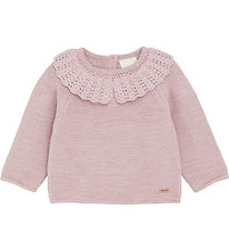 Minymo Blouse - Knitted - Dawn Pink w. Gold Glitter