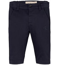Calvin Klein Hosen - Satin Chino - Night Sky