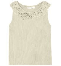 Name It Top - Rib - NmfHelianay - Buttercream w. Pointelle