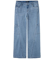 LMTD Jeans - Cargo - NlfNaraizza - Medium+ Blue Denim