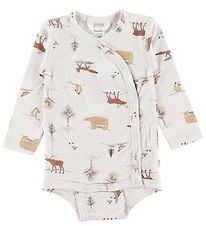 Joha Wrap Bodysuit L/æ - Wool - Light Beige