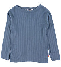 Joha Blouse - Wool/Silk - Blue