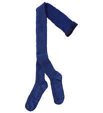 Molo Tights - Rib - Glitter Rib Tights - Vibrant Blue