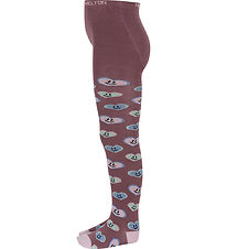 Melton Tights - Happy Hearts - Grape Shake