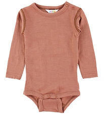Joha Bodysuit L/æ - Wool - Chestnut