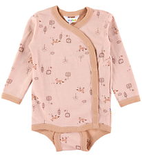 Joha Wrap Bodysuit L/æ - Wool/Cotton - The fescue