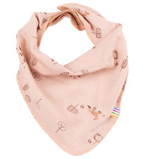Joha Teething Bib - Wool/Cotton - Peach