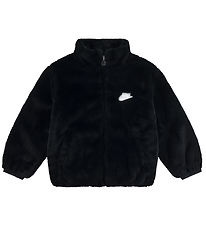 Nike Jacke - Soft & Cozy - Kunstpelz - Schwarz