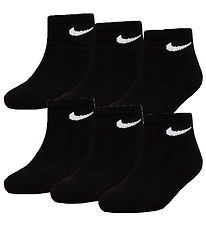 Nike Ökkla sokkar - Púðar - Dri-Fit - 6 Pakki - Svart