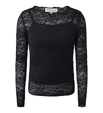 Hound Blouse - Lace Top - Black