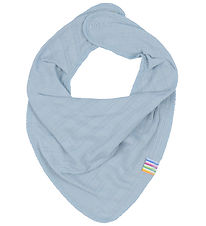 Joha Teething Bib - Wool/Silk - Dusty Blue