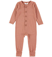 Joha Jumpsuit - Wool - Red/Brown