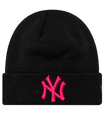 New Era Beanie - Knitted - New York Yankees - Black/Pink