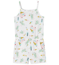 Name It Summer Romper - NmfVigga - Bright White/Unicorn Duck Ice