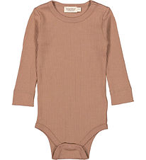 MarMar Bodysuit L/æ - Rib - Modal - Powder Taupe
