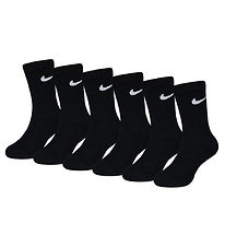 Nike Sokkar - Púðar - Dri-Fit - 6 Pakki - Svart