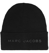 Little Marc Jacobs Beanie - Knitted - Black w. Print