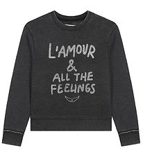 Sweat-shirt Zadig & Voltaire - Noir/Argent av. Texte