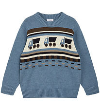 Hust and Claire Blouse - Knitted - Pelle - Ocean Melange w. Truc
